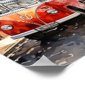 Poster Peinture à l'aquarelle de style bohémien de Londre (Coin)