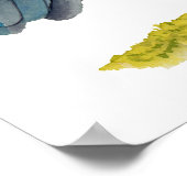 Poster Peinture à l'aquarelle du corbeau (Coin)