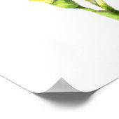 Poster Peinture à l'aquarelle jaune Fleur, Art (Coin)