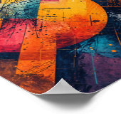 Poster Peinture à l'eau flottante (Coin)