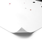 Poster Peinture à l'encre de Kangourou (Coin)