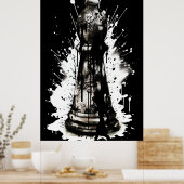 Poster Peinture à l'encre de l'évêque (Cuisine)