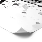 Poster Peinture à l'encre de marlin noir (Coin)