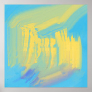 Poster Peinture à l'huile abstraite