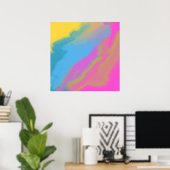 Poster Peinture à l'huile abstraite (Bureau à domicile)