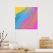 Poster Peinture à l'huile abstraite (Cuisine)