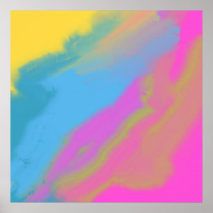 Poster Peinture à l'huile abstraite
