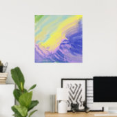 Poster peinture à l'huile abstraite (Bureau à domicile)