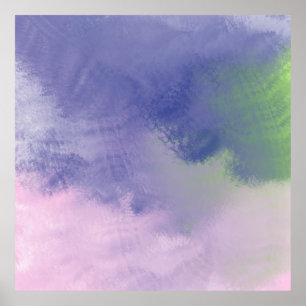Poster Peinture à l'huile abstraite
