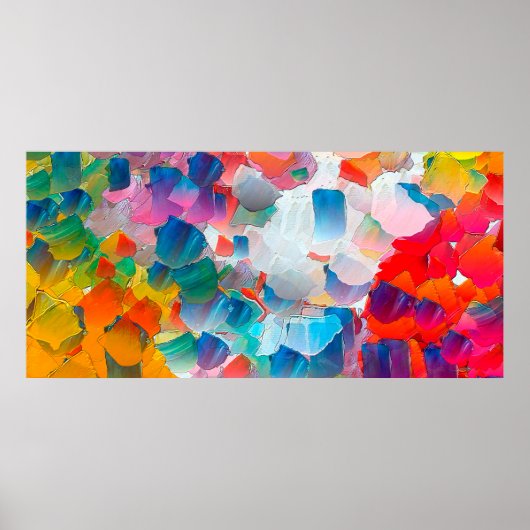 Poster Peinture à l'huile abstraite. Cadre de conception  (Devant)