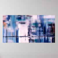 Peinture à l'huile Abstraite sur toile, dessinée à