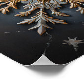 Poster peinture à l'huile antique d'un flocon de neige (Coin)