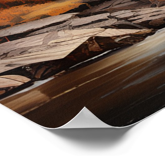 Poster Peinture à l'huile d'automne (Coin)