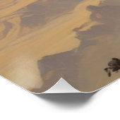 Poster Peinture à l'huile de crâne Style peinture illustr (Coin)