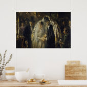 Poster Peinture à l'huile de Mariage juif par Thomas Ansh (Cuisine)