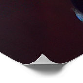 Poster Peinture à l'huile de portrait de femme noire (Coin)