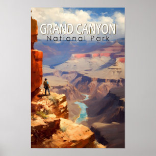 Poster Peinture à l'huile du parc national du Grand Canyo