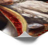 Poster Peinture à l'huile d'un chien portant une couronne (Coin)