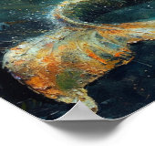 Poster Peinture à l'huile d'une sirène (Coin)