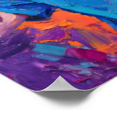 Poster Peinture à l'huile enfant autiste garçon en bleu (Coin)