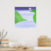 Poster peinture à l'huile paysage (Cuisine)