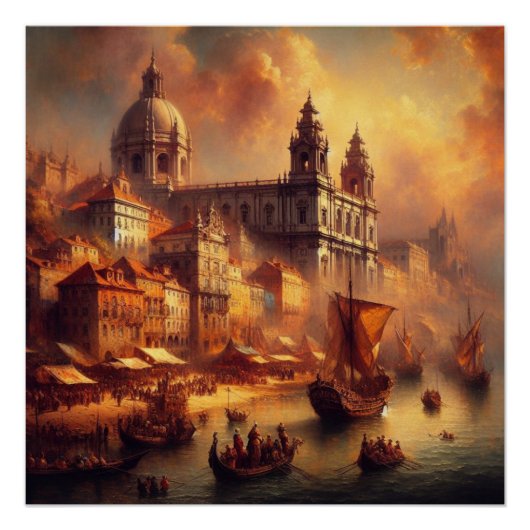Poster Peinture à l'huile Renaissance (Devant)
