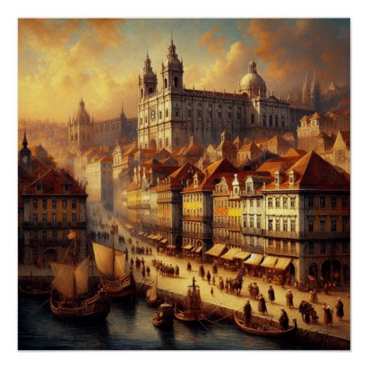 Poster Peinture à l'huile Renaissance (Devant)