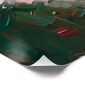 Poster Peinture à l'huile vibrante pour chat Ragdoll arti (Coin)