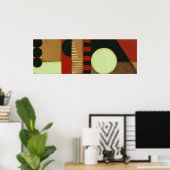 Poster Peinture à panneaux de style loft contemporain (Bureau à domicile)