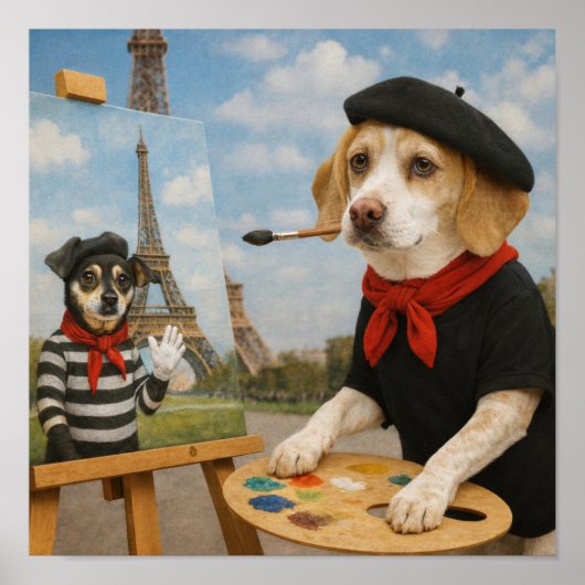 Poster "Peinture à Paris" (Devant)