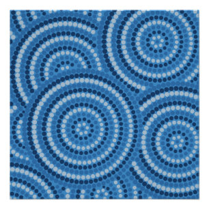 Poster Peinture à points autochtones