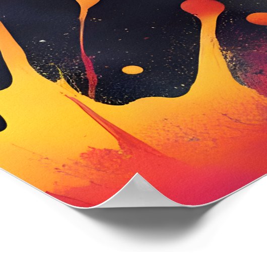 Poster peinture Abstraite (Coin)