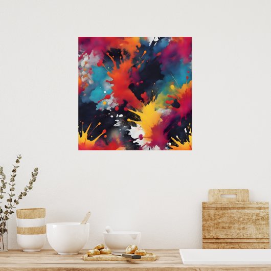 Poster peinture Abstraite (Cuisine)