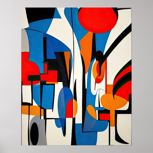 Poster Peinture Abstraite (Devant)