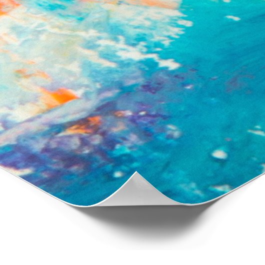 Poster Peinture Abstraite (Coin)