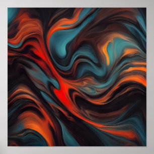 Poster peinture Abstraite