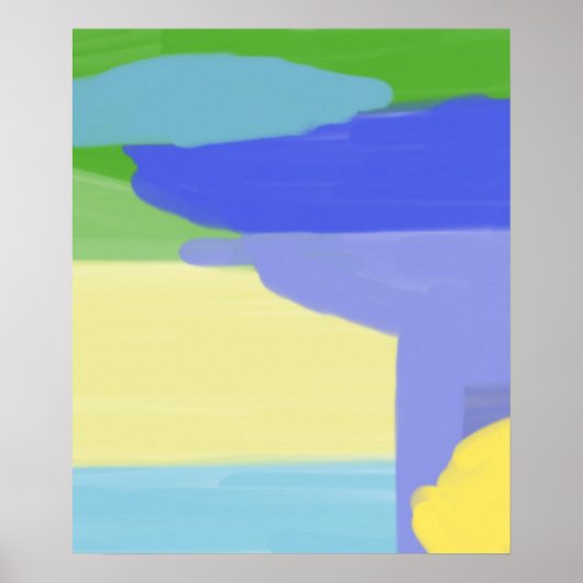 Poster peinture abstraite (Devant)
