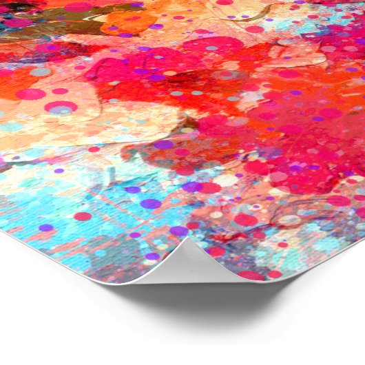 Poster Peinture Abstraite (Coin)