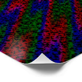 Poster Peinture Abstraite acrylique psychédélique (Coin)