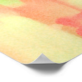 Poster Peinture Abstraite Aquarelle Pastel Texturée (Coin)