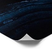Poster Peinture abstraite blanche et noire (Coin)
