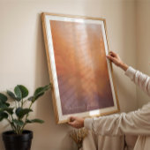 Poster Peinture abstraite chaleureuse et cosy