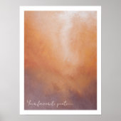 Poster Peinture abstraite chaleureuse et cosy (Devant)