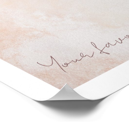 Poster Peinture abstraite chaude rustique peinture murale (Coin)