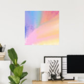 Poster peinture abstraite colorée (Bureau à domicile)