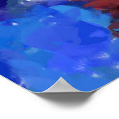 Poster Peinture Abstraite colorée (Coin)