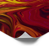 Poster Peinture abstraite colorée (Coin)