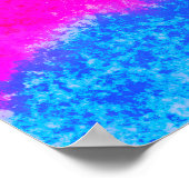 Poster Peinture Abstraite colorée texturée (Coin)