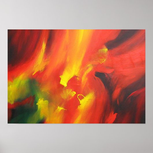 Poster Peinture Abstraite contemporaine (Devant)