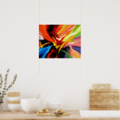 Poster Peinture Abstraite contemporaine sur l'énergie (Cuisine)